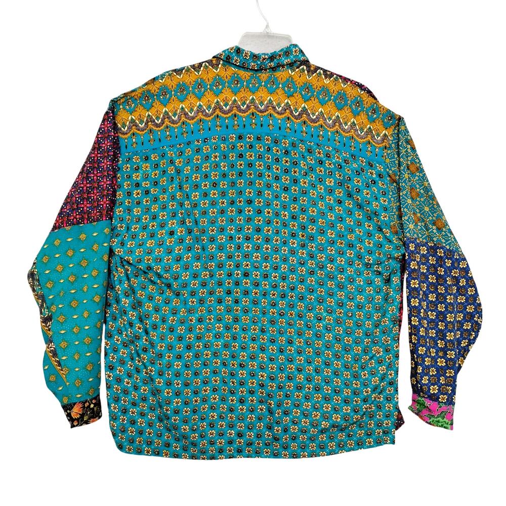 Vintage Climate Button Down Patch Shirt Size Smal… - image 7